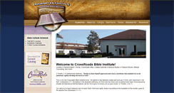 Desktop Screenshot of crbibleinstitute.com